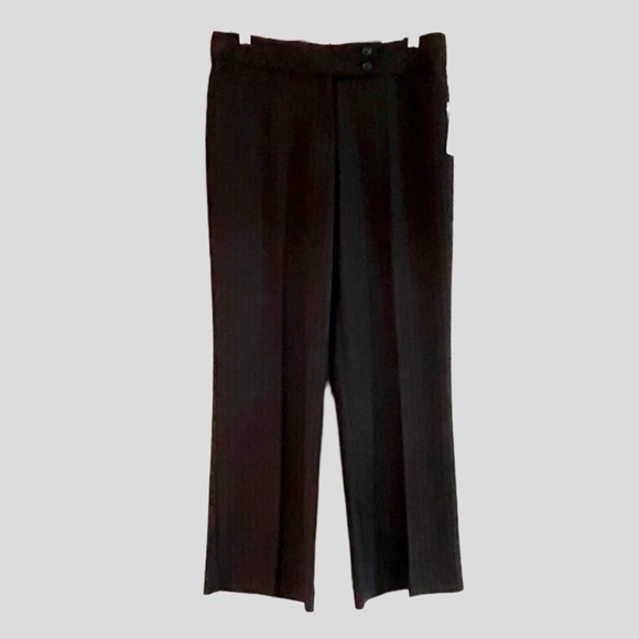 WORTHINGTON, NWT, WOMENS TROUSERS. BLACK TONAL STRIPE. WIDE LEG. SIZE 8. - Picture 1 of 9
